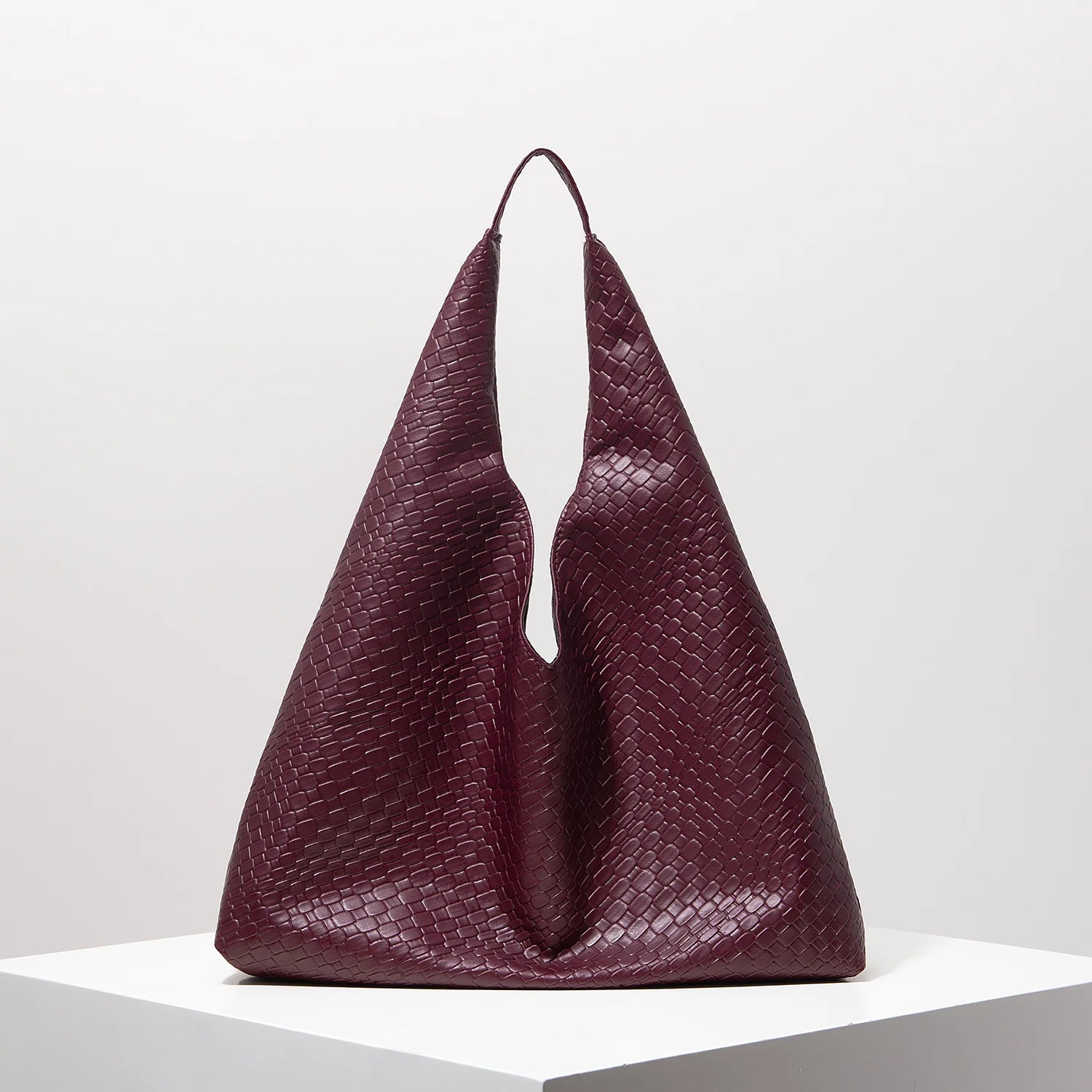 Lior | Leather Woven Shoulder Bag