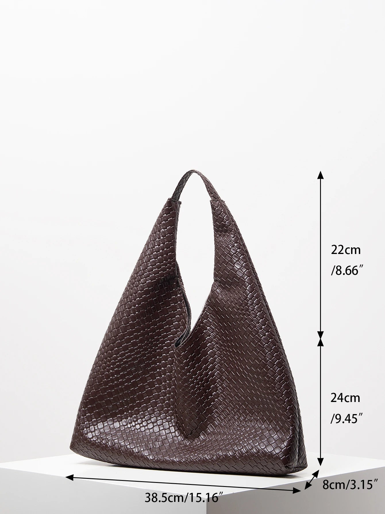 Lior | Leather Woven Shoulder Bag