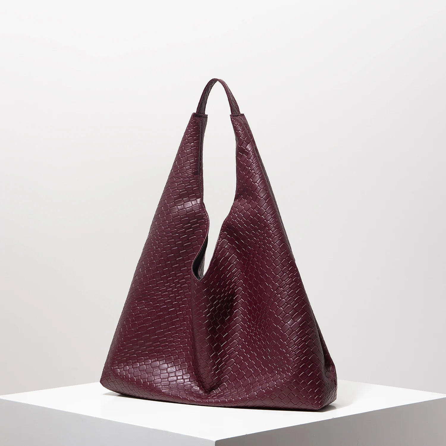 Lior | Leather Woven Shoulder Bag