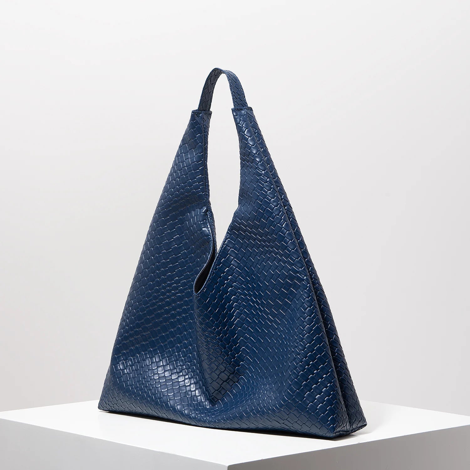 Lior | Leather Woven Shoulder Bag