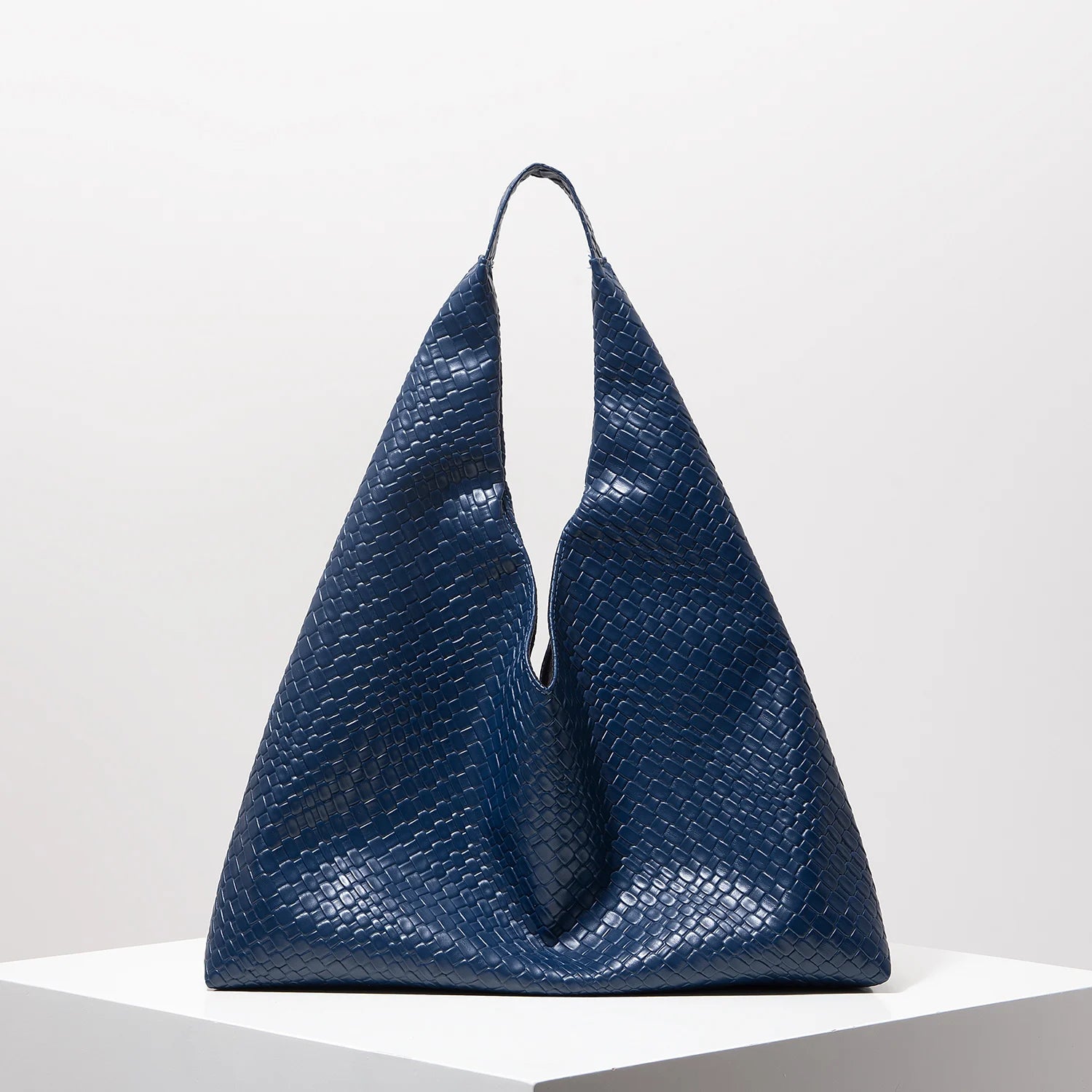 Lior | Leather Woven Shoulder Bag