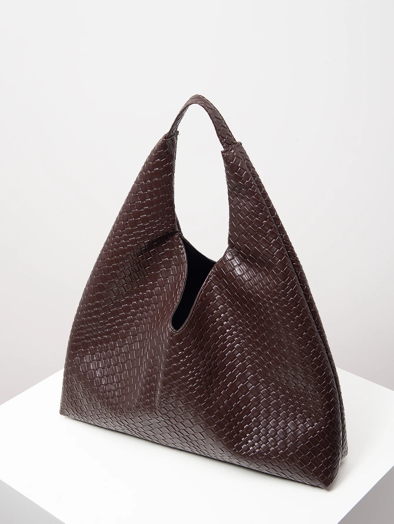 Lior | Leather Woven Shoulder Bag