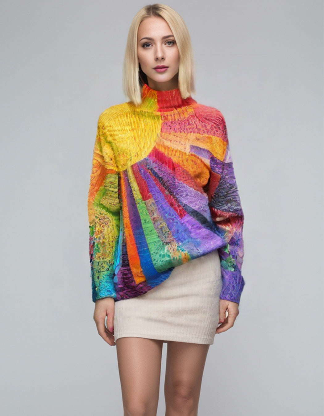 Ada™ | Vibrant Colourful Turtleneck